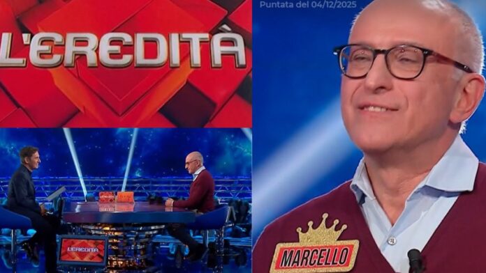L'Eredità 4 dicembre 2025, il campione Marcello va alla Ghigliottina: quanto ha vinto