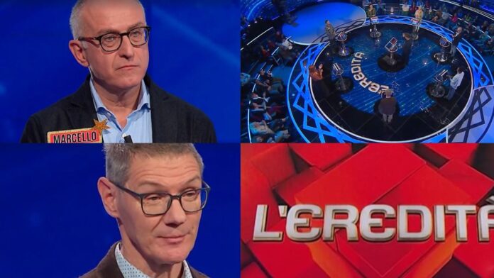 L'Eredità 14 dicembre 2025, grande sfida tra Stefano e Marcello: Ghigliottina, chi ha vinto, parola vincente