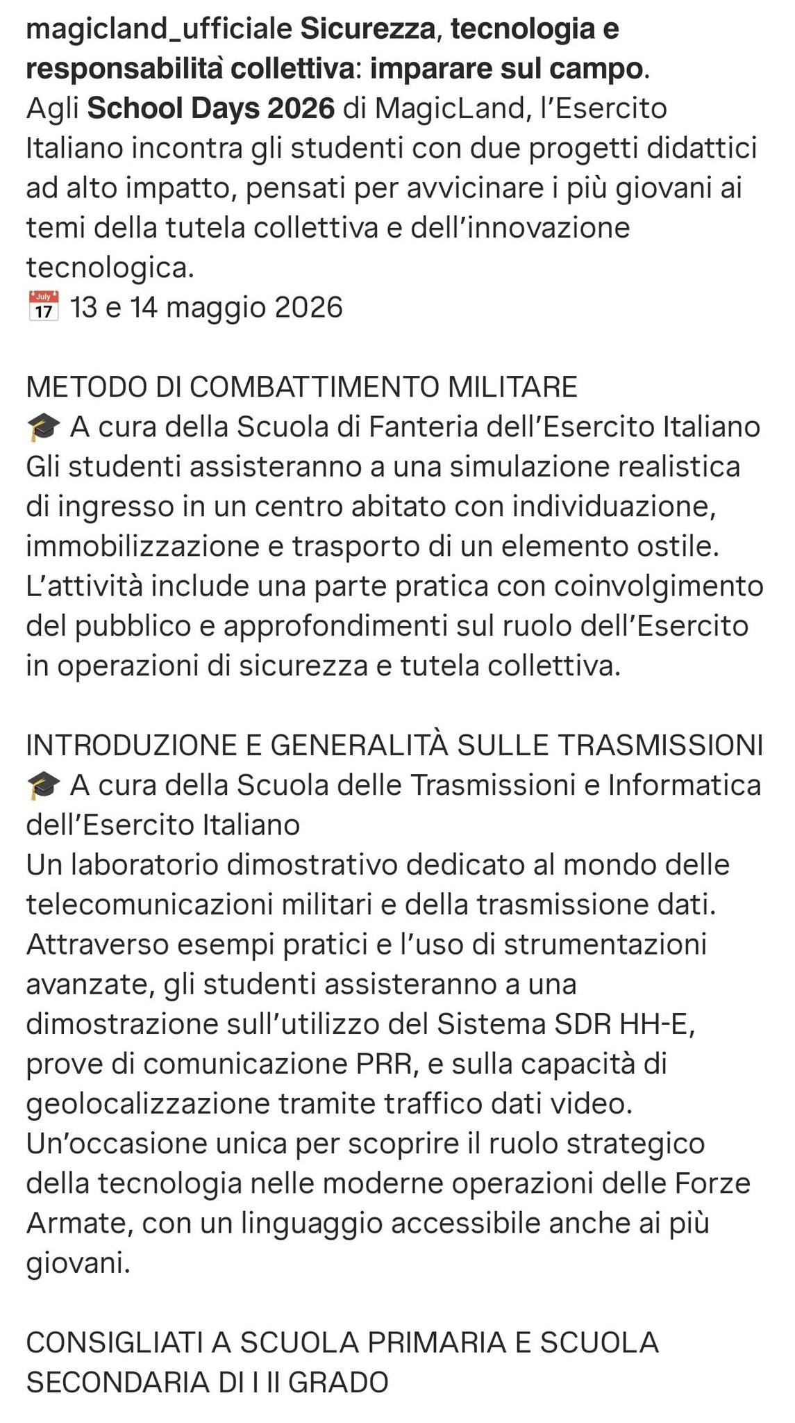 Militari a MagicLand: la controversa simulazione per bambini delle scuole elementari che ha scatenato il caos 2