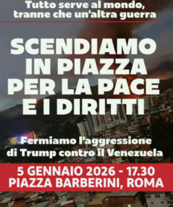 A Roma manifestazione contro l’aggressione Usa al Venezuela: scelto un luogo simbolico per la protesta 1
