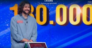 L'Eredità 16 gennaio 2026, quanto ha vinto il campione Francesco: montepremi e parola vincente 1 L'Eredità 16 gennaio 2026, quanto ha vinto il campione Francesco: montepremi e parola vincente 1