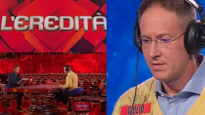 L'Eredità, quanto ha vinto il campione Giulio ieri 2 gennaio 2026: montepremi e parola vincente