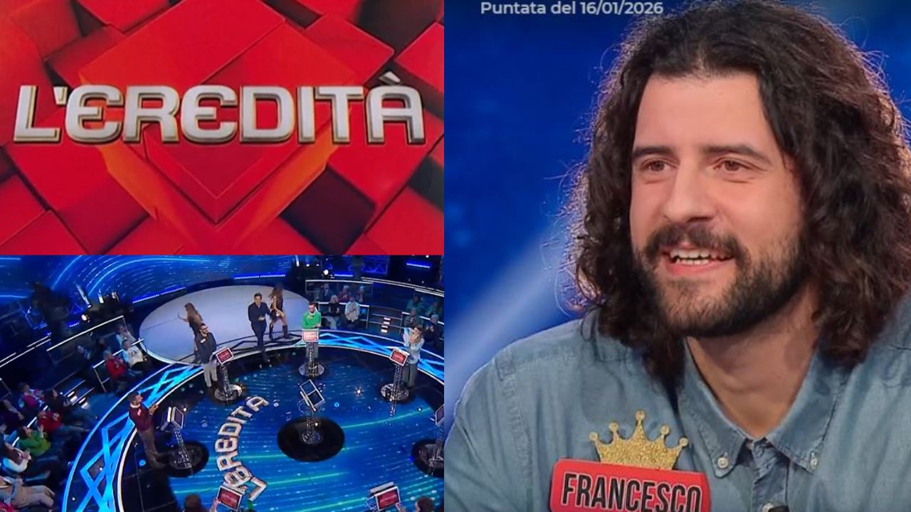 L'Eredità 16 gennaio 2026, quanto ha vinto il campione Francesco: montepremi e parola vincente