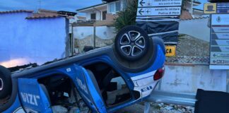 Incidente sulla via Litoranea, si ribalta auto della Polizia di Stato
