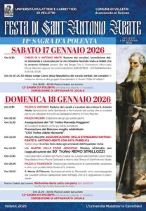 Sagra della Polenta e festa di S.Antonio Abate a Velletri: programma, orari e menù 2