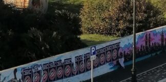 Italcable, muro del centenario vandalizzato ad Anzio: indagini in corso sui responsabili