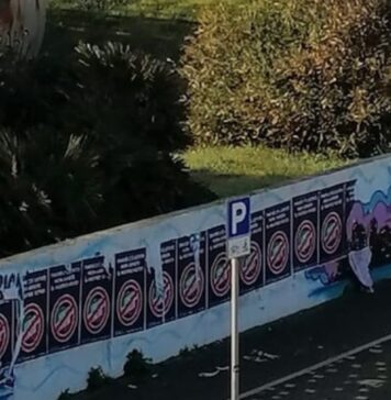 Italcable, muro del centenario vandalizzato ad Anzio: indagini in corso sui responsabili