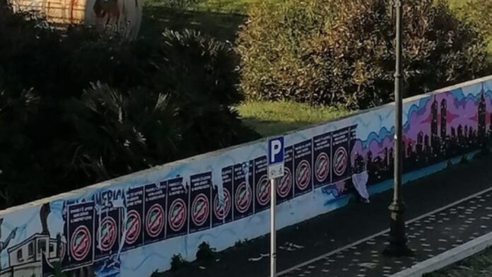 Muro Italcable, muro del centenario vandalizzato ad Anzio: indagini in corso sui responsabili