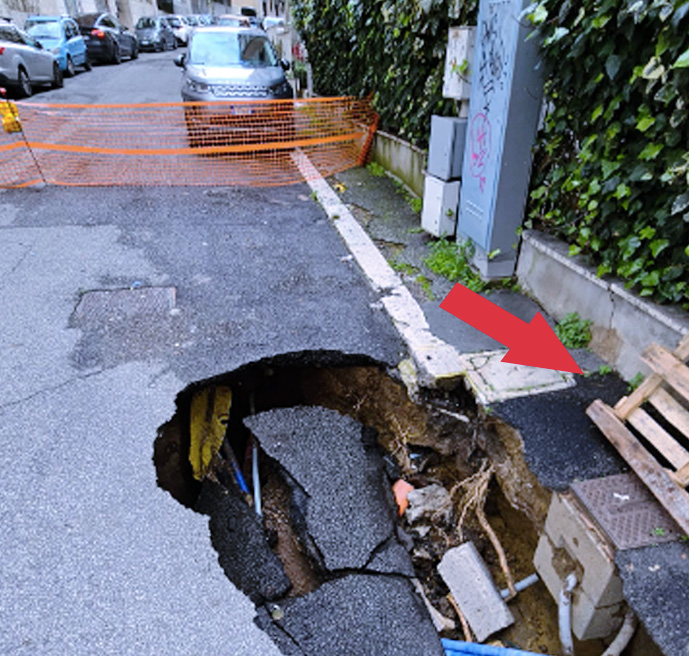 Roma nord sprofonda: l'incubo infinito delle voragini alla Balduina tra incuria e pericoli (FOTO) 1 Roma nord sprofonda: l'incubo infinito delle voragini alla Balduina tra incuria e pericoli (FOTO) 1