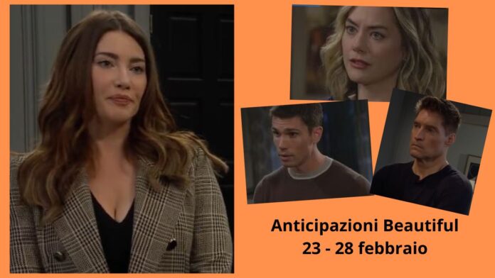 Beautiful, anticipazioni 23-28 febbraio: Hope contro Steffy, test di paternità per Bill