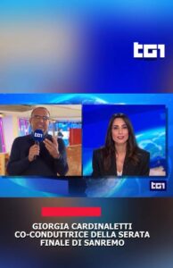 Chi è Giorgia Cardinaletti: età, carriera, Tg1, Sanremo e Instagram 1 Chi è Giorgia Cardinaletti: età, carriera, Tg1, Sanremo e Instagram 1