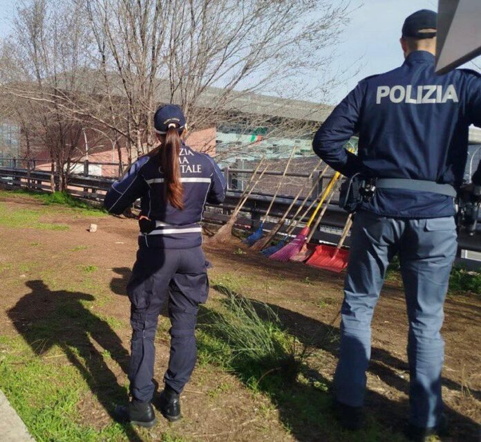 Decoro urbano, operazione interforze a Roma: un arresto e migliaia di metri cubi di rifiuti rimossi