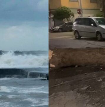 Maltempo a Ostia: mattinata difficile tra vento, forte mareggiata e alberi crollati