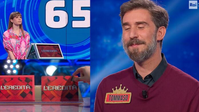 L'Eredità cp L'Eredità 22 marzo, quanto ha vinto il campione Tommaso ieri sera alla Ghigliottina