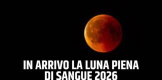 Luna piena di sangue 2026