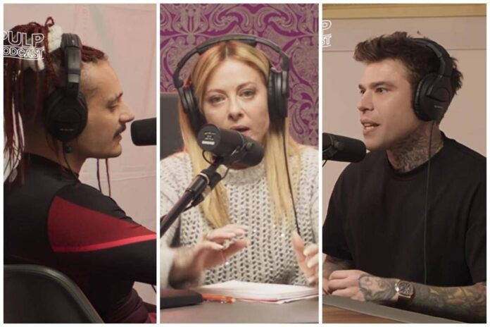 Meloni ospite di Fedez e Mr Marra, intervista a Pulp Podcast: “Referendum non è voto su di me”