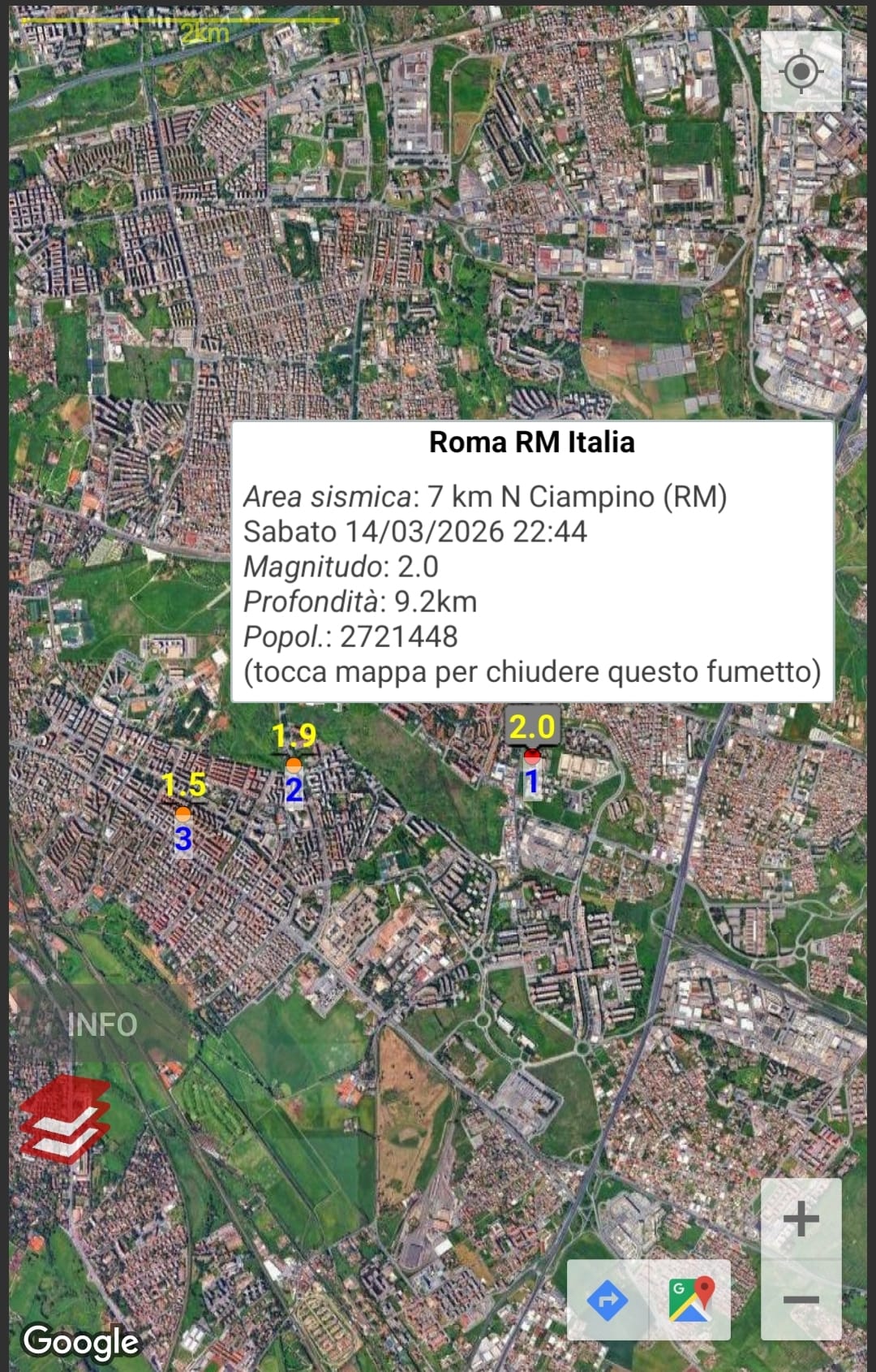 Terremoto di magnitudo 1.9 a Roma: scossa avvertita in diversi quartieri 2