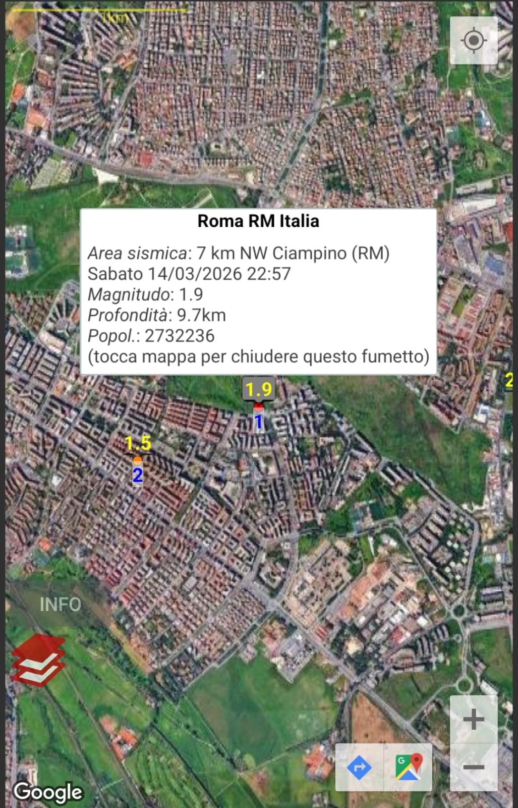 Terremoto di magnitudo 1.9 a Roma: scossa avvertita in diversi quartieri 3