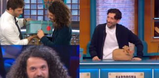 Affari Tuoi 7 marzo, Davide sfiora un super pacco nero ma vince lo stesso con lo zampino di Gennarino