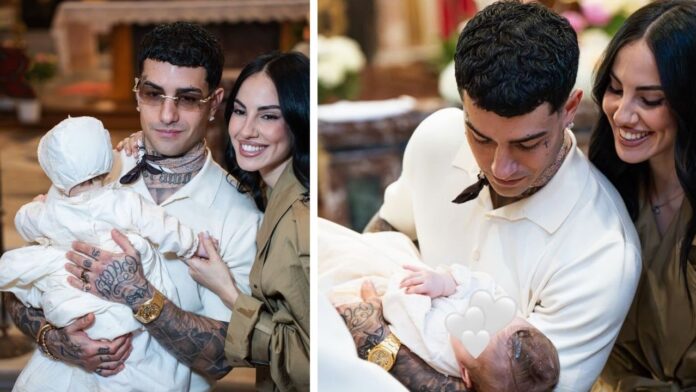 Battesimo Priscilla, la figlia di Tony Effe e Giulia De Lellis