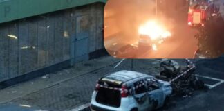 Incendio a Ostia: scooter e auto distrutti dalle fiamme (VIDEO)