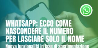 Whatsapp nascondere il numero