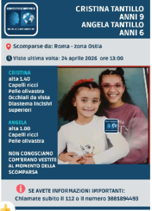 Due bambine si allontanano da scuola a Ostia con la mamma senza rientrare e il padre lancia un appello 1