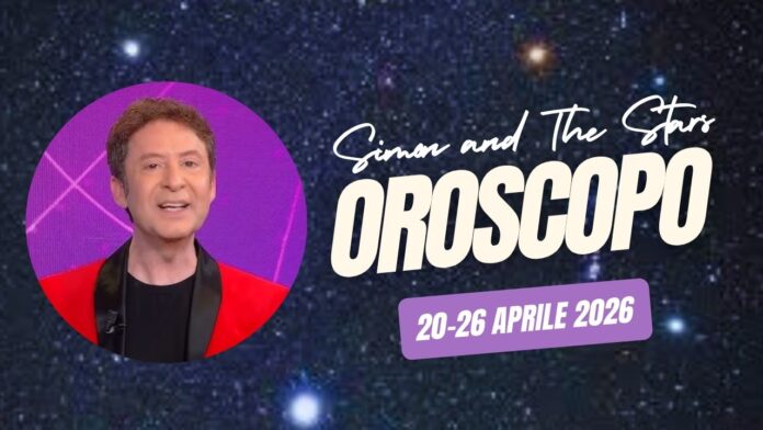 Oroscopo Simon and the Stars: i top 5 segni fortunati nella settimana dal 20 al 26 aprile 2026 Oroscopo Simon and the Stars: i top 5 segni fortunati nella settimana dal 20 al 26 aprile 2026
