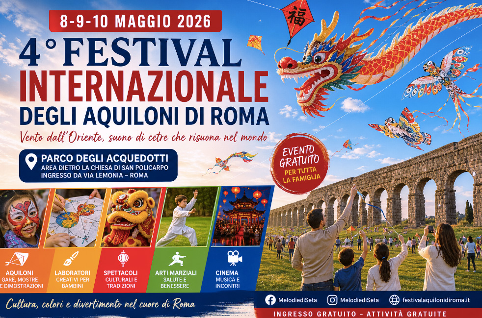 Roma si colora d'Oriente: torna il Festival Internazionale degli Aquiloni con workshop gratuiti, musica e cinema 1