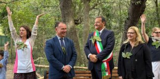 Boschetto della scuola dell'infanzia arcobaleno inaugurazione