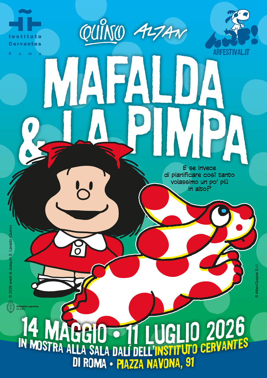 Mafalda e la Pimpa conquistano Piazza Navona: a Roma la mostra evento con il Maestro Altan 1 Mafalda e la Pimpa conquistano Piazza Navona: a Roma la mostra evento con il Maestro Altan 1