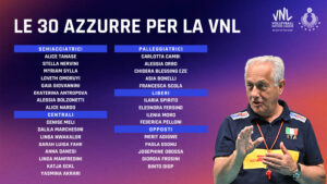 Volleyball Nations League 2026, Italia femminile: chi ha convocato Velasco e calendario partite 1