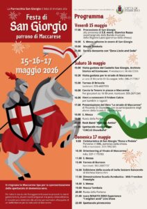 Festa di San Giorgio 2026 a Maccarese: programma tra musica, divertimento e cibo 1