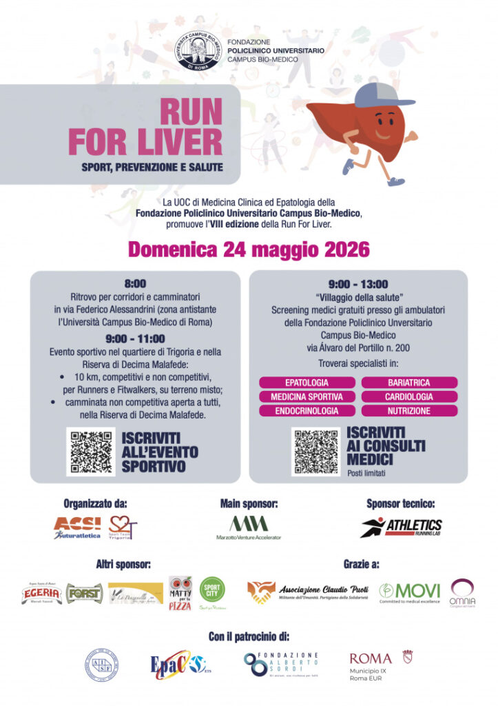 Correre per la salute nel cuore verde di Roma: torna la "Run for Liver" con il villaggio per il screening gratuiti (FOTO) 2 Correre per la salute nel cuore verde di Roma: torna la "Run for Liver" con il villaggio per il screening gratuiti (FOTO) 2