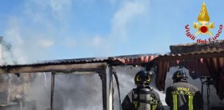 incendio a civitavecchia