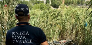 Intervento della Polizia Locale in un’area verde dove baracche e rifiuti causavano grave degrado urbano