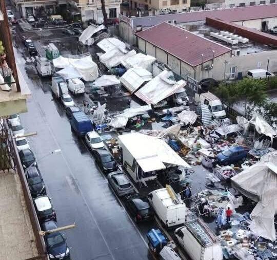 tromba d'aria a Roma