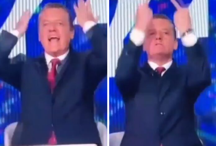 Baracchini sospeso dalla conduzione dopo il gesto in diretta, direttore RaiNews: “Tuteliamo la testata”