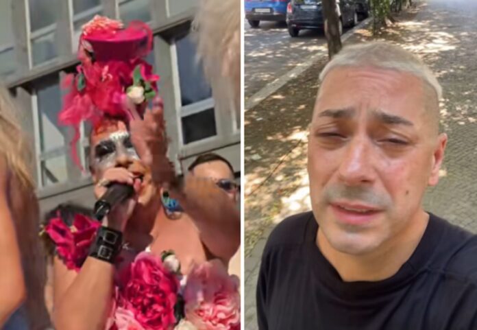 Insulta Salvini sul carro del Milano Pride, poi chiede scusa: “Colpa del caldo”