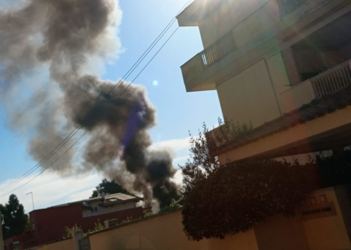 Incendio a pomezia