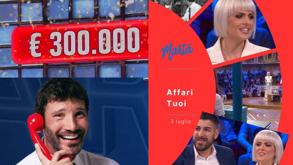 Affari Tuoi 3 luglio, sfida aperta tra Marta e il Dottore: quanto ha vinto ieri ai pacchi