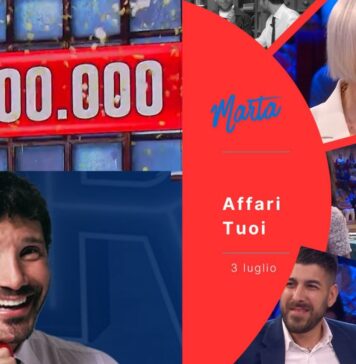 Affari Tuoi 3 luglio, sfida aperta tra Marta e il Dottore: quanto ha vinto ieri ai pacchi