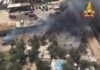 Bari, vasto incendio al campo rom: baracche distrutte, 80 evacuati