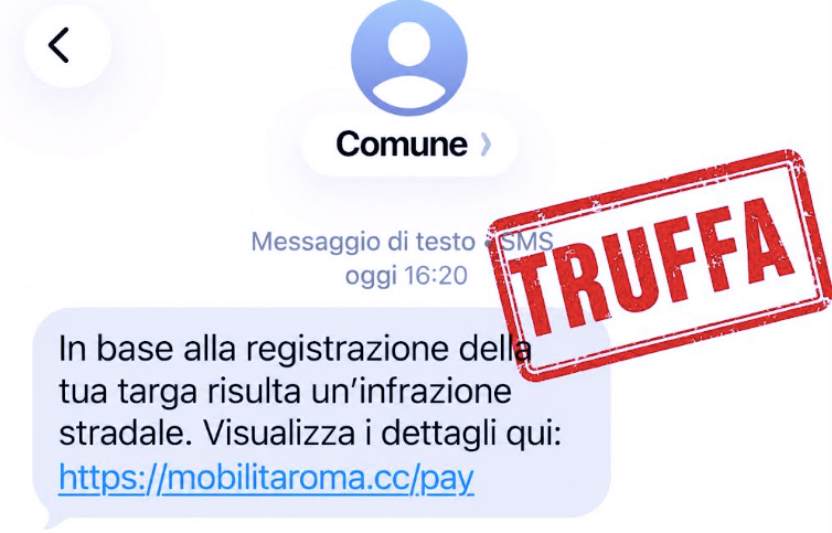 E' allarme per il falso SMS sulle multe: la trappola digitale svuota conto arriva come avviso di Roma Capitale (FOTO) 1 E' allarme per il falso SMS sulle multe: la trappola digitale svuota conto arriva come avviso di Roma Capitale (FOTO) 1
