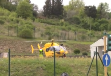 Biker di Roma soccorso dall’eliambulanza dopo una rovinosa caduta sul Monte Amiata