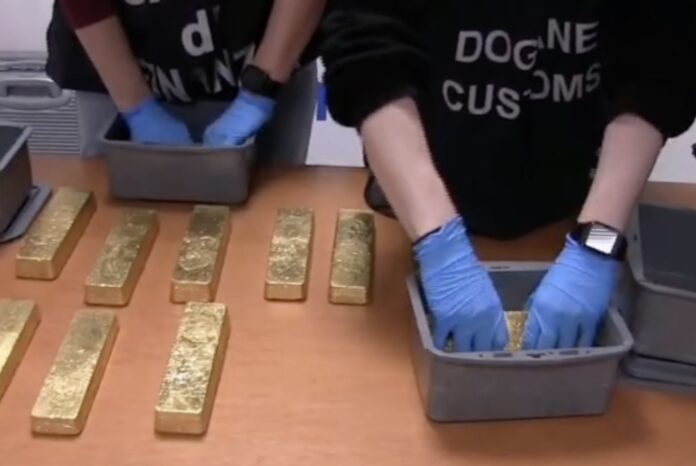 L'oro sequestrato