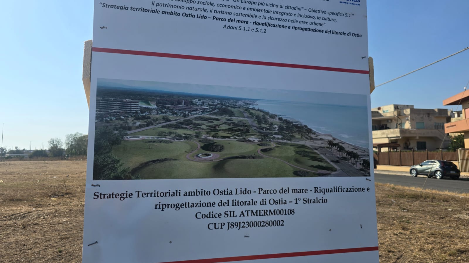 Parco del Mare di Ostia, spunta il cartello di cantiere: perché ora i dubbi sui lavori aumentano 1