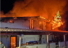 Paura nella notte a Frascati: villino distrutto da un devastante incendio durato ore