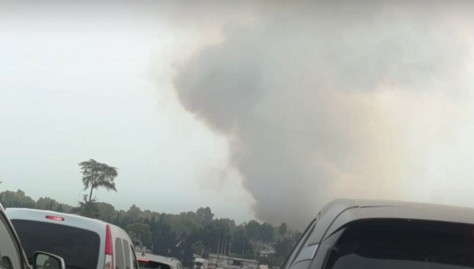 a via pontina incendio