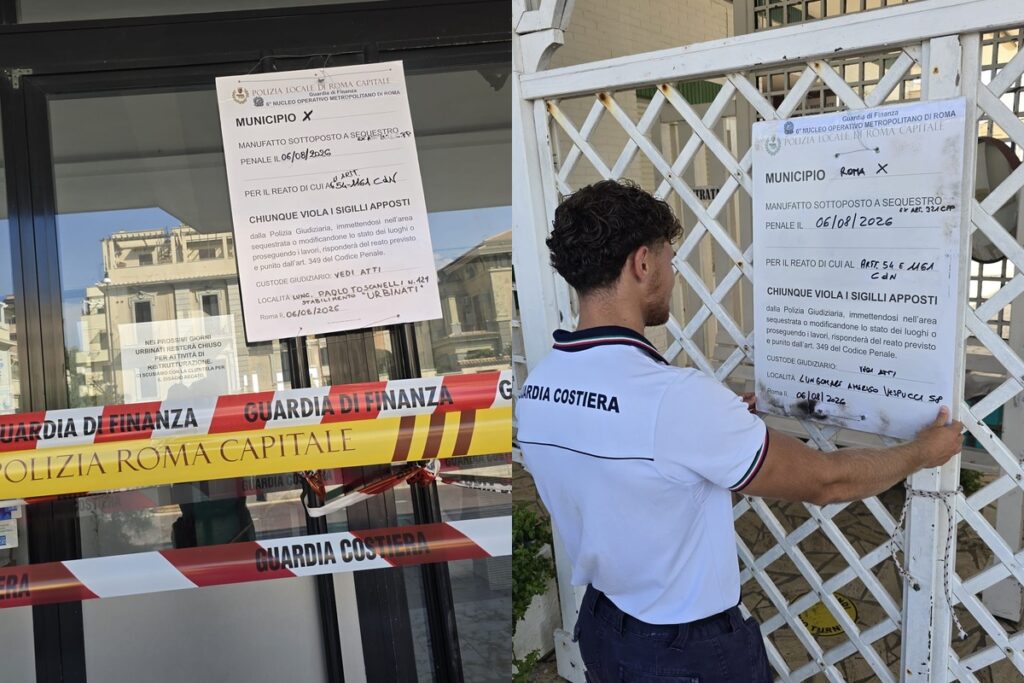 Proseguono i provvedimenti nei confronti di stabilimenti a Ostia con il sequestro di Urbinati e Le palme, già chiusi da tempo. Sul primo pende anche un esposto sulla proprietà del terreno su cui sorge